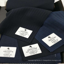 tissu de laine peignée en gros pour le tissu de costume italien